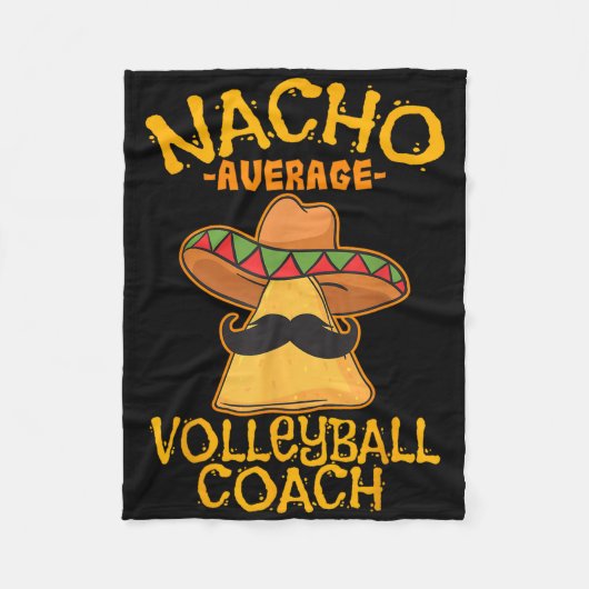 Nacho Gemiddelde volleybalcoach Mexicaanse trainer Fleece Deken (Voorkant)