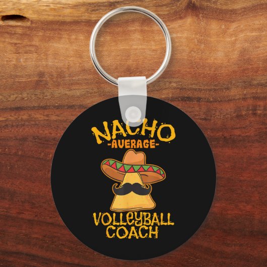 Nacho Gemiddelde volleybalcoach Mexicaanse trainer Sleutelhanger (Voorkant)