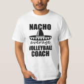 Nacho gemiddelde volleybaltrainer shirt mannen cad (Voorkant)