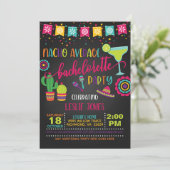 Nacho gemiddelde vrijgezellenfeest uitnodiging - B (Staand voorkant)