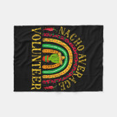 Nacho Gemiddelde Vrijwilliger Cinco De Mayo Mexica Fleece Deken (Voorkant (Horizontaal))
