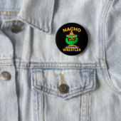 Nacho Gemiddelde Worstelaar Grappig Mexicaans Cinc Ronde Button 5,7 Cm (In situ)