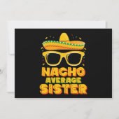 Nacho Gemiddelde zuster Cinco de Mayo Matching Fam Kaart (Voorkant)