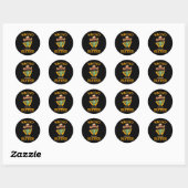 Nacho Gemiddelde Zuster Mexicaanse Cactus Sombrero Ronde Sticker (Vel)