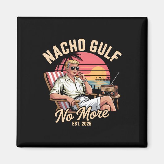 Nacho Golf Niet Meer Grappige Trump Vakantie 2025 Magneet (Voorkant)