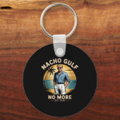 Nacho Gulf Geen Grappige Trump Vakantie 2025 Veren Sleutelhanger (Voorkant)