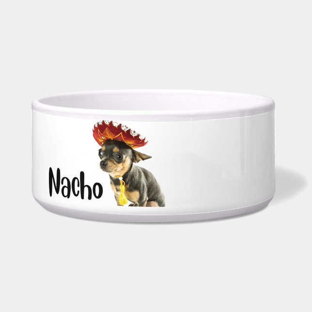 Nacho - hondengepersonaliseerde kom (Voorkant)