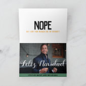 Nacho Kerstman Feestdagen Kaart (Binnen)