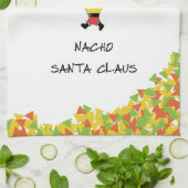 Nacho Kerstman met Chips Theedoek (Gevouwen)