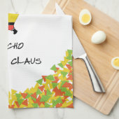 Nacho Kerstman met Chips Theedoek (Quarter Fold)