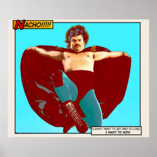 Nacho Libre die ik wil winnen Poster