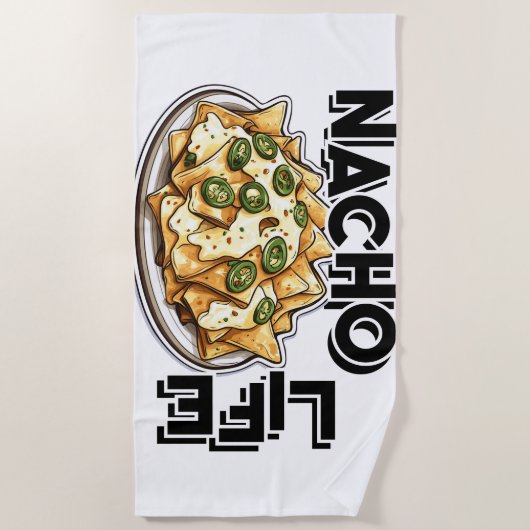 Nacho Life, nacho liefhebber, Strandlaken (Voorkant)