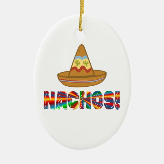 Nacho Love Keramisch Ornament (Voorkant)