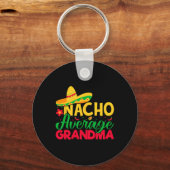 Nacho Lover Oma - Nacho Gemiddelde Oma Cinco Sleutelhanger (Voorkant)