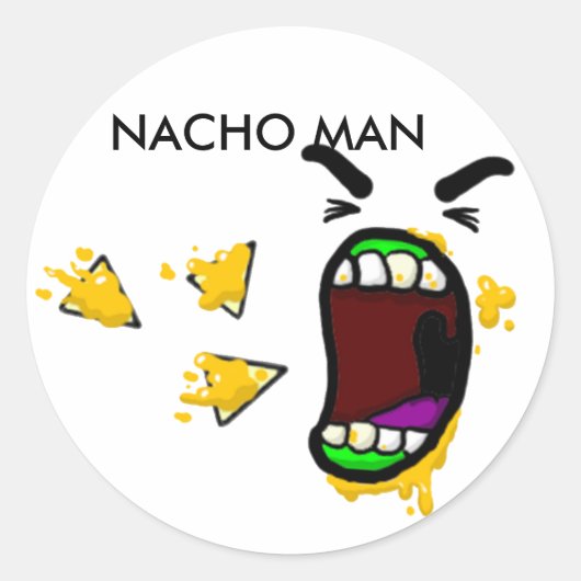 Nacho Man Stickers (Voorkant)