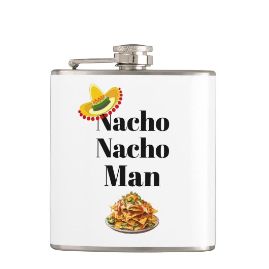 Nacho Mannen kolf Heupfles (Voorkant)