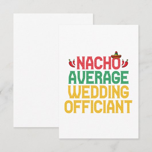 Nacho Mechanan Fiesta Bedankkaart (Voorkant / Achterkant)