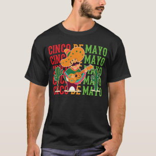 Nacho Mexican Holiday Taco Sombrero Poncho Cinco T-shirt