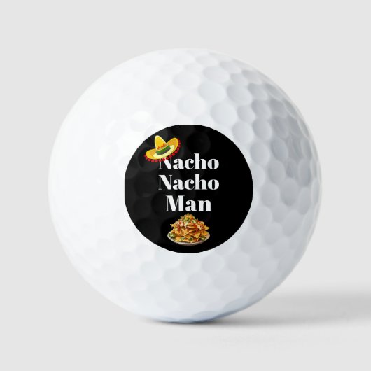 Nacho Nacho Man Golfbal Golfballen (Voorkant)