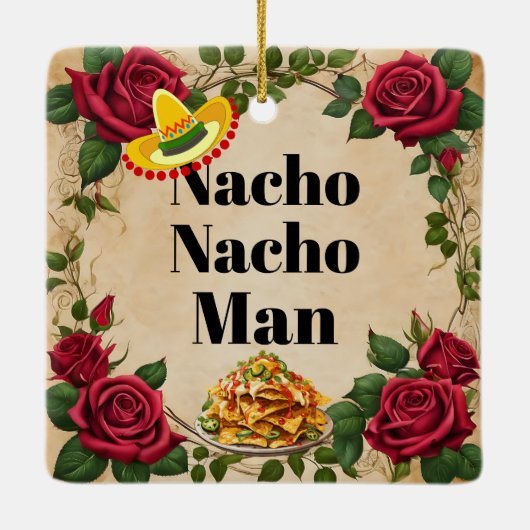 Nacho Nacho Man keramisch Ornament (Achterkant)