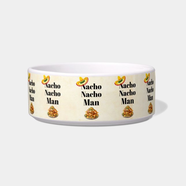 Nacho Nacho Man Pet Bowl Voerbakje (Voorkant)