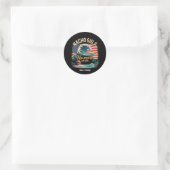 Nacho No More Opgericht 2025 Golf van de VS Ronde Sticker (Tas)