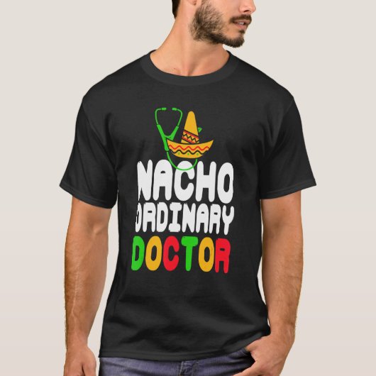 Nacho Ordinary Doctor Retro-Cadeau T-shirt (Voorkant)