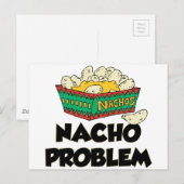Nacho Problem - Funny Word Play Briefkaart (Voorkant / Achterkant)