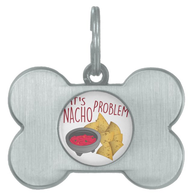 Nacho Problem Huisdieren Naamplaatje (voorkant)