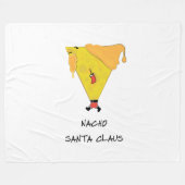 Nacho Santa Claus Fleece Deken (Voorkant (Horizontaal))