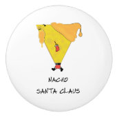 Nacho Santa Claus Keramische Knop (Voorkant)