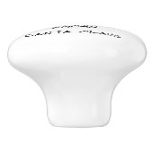 Nacho Santa Claus Keramische Knop (Zijkant)