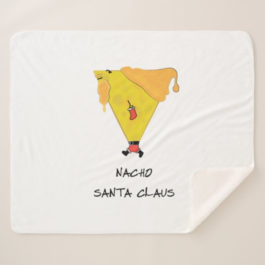 Nacho Santa Claus Sherpa Deken (Voorkant (horizontaal))