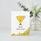 Nacho Santa met Chips Briefkaart (Staand voorkant)
