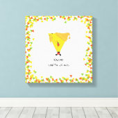 Nacho Santa met Chips Canvas Afdruk (Insitu (Houten vloer))