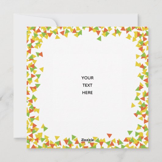 Nacho Santa met Chips Feestdagenkaart (Achterkant)