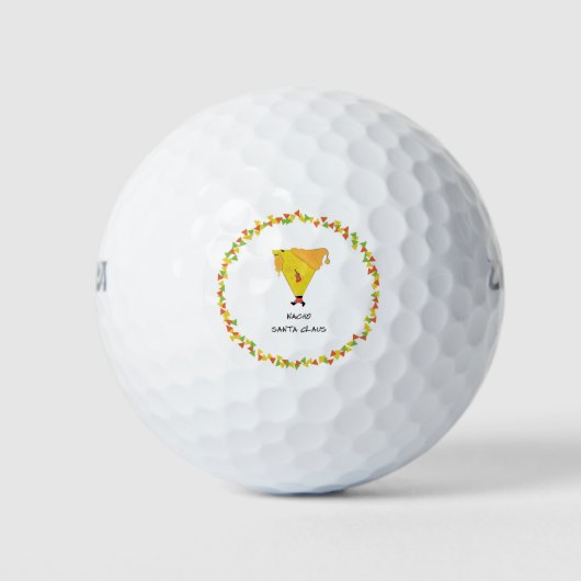 Nacho Santa met Chips Golfballen (Voorkant)