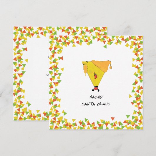 Nacho Santa met Chips Kaart (Voorkant / Achterkant)