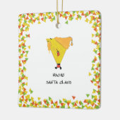 Nacho Santa met Chips Keramisch Ornament (Links)