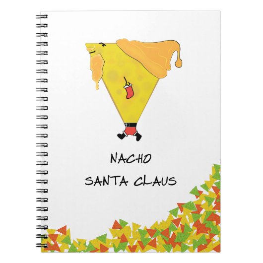 Nacho Santa met Chips Notitieboek (Voorkant)