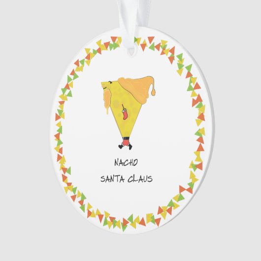 Nacho Santa met Chips Ornament (voorkant)