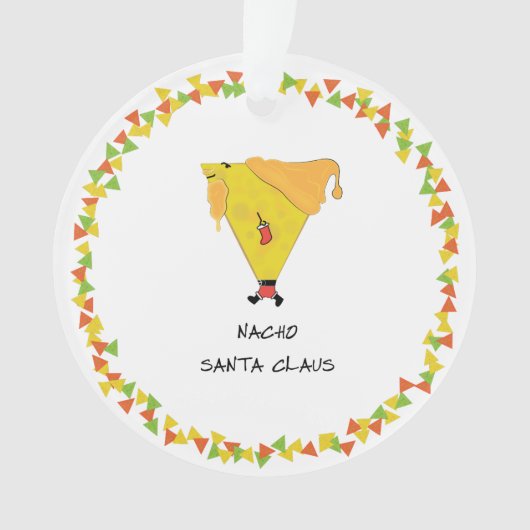 Nacho Santa met Chips Ornament (voorkant)