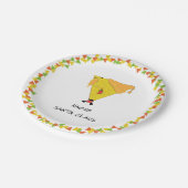 Nacho Santa met Chips Papieren Bordje (Gekanteld)