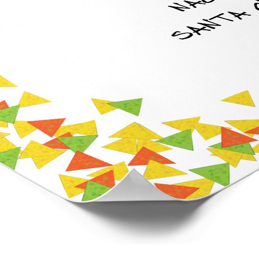 Nacho Santa met Chips Poster (Hoek)