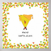Nacho Santa met Chips Poster (Voorkant)