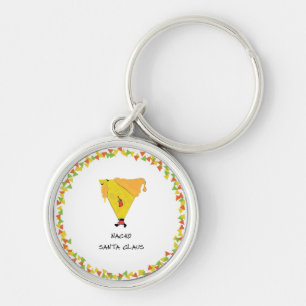 Nacho Santa met Chips Sleutelhanger