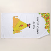 Nacho Santa met Chips Strandlaken (Voorkant)