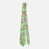 Nacho strop op Electric Mint Stropdas (Voorkant)