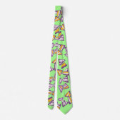 Nacho strop op Electric Mint Stropdas (Achterkant)