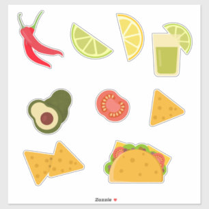 Nacho Tacos Food Variety Sticker